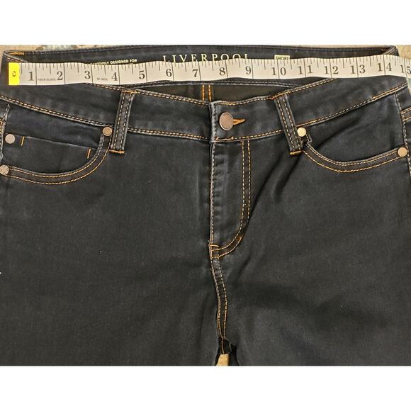 Liverpool Jeans Co Womens Bootcut Jeans Tag 6/28 Short Measures 28Wx31L EUC - Picture 3 of 9
